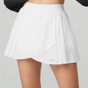 ALO Yoga Asymmetrical White Skirt